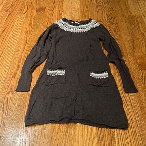 Marmar Girl’s Brown Sweater Dress Size 8-9